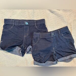 circo jean cotton shorts snap/button kids comfy soft blue